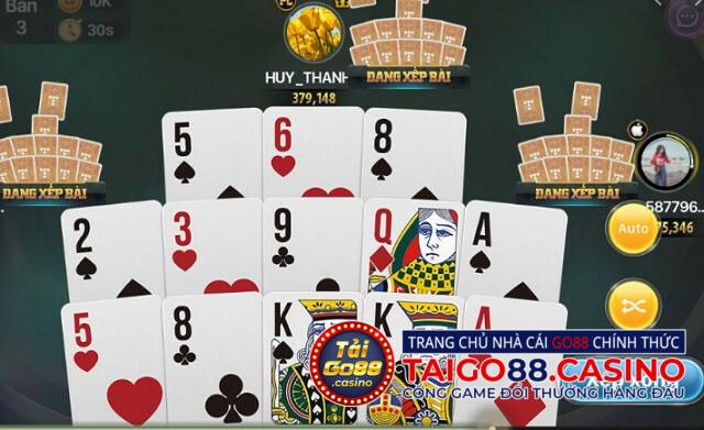 Thứ tự xếp bài trong game Mậu Binh