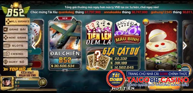 Ưu điểm của cổng game trực tuyến B52