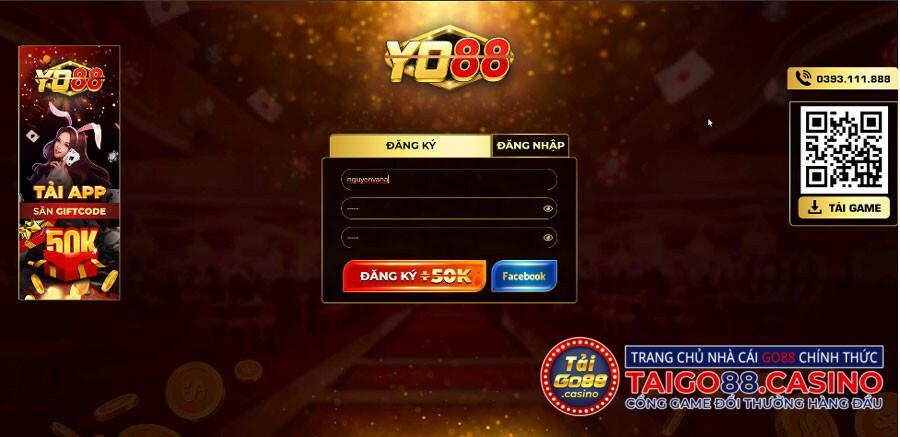 Hướng dẫn đăng ký tài khoản tại cổng game Yo88